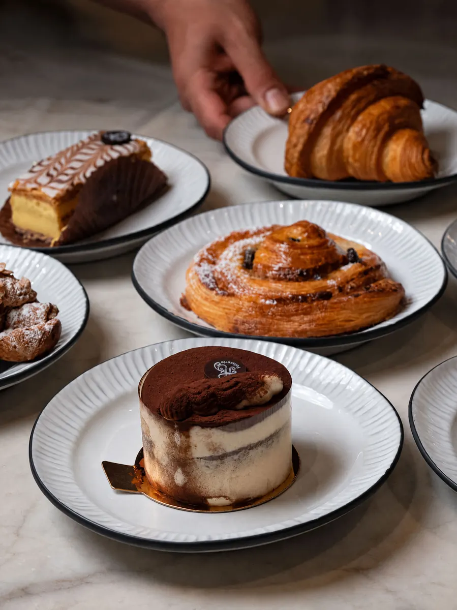 Croissant, tiramisu and pastries at Almost French Epicure, Melbourne
